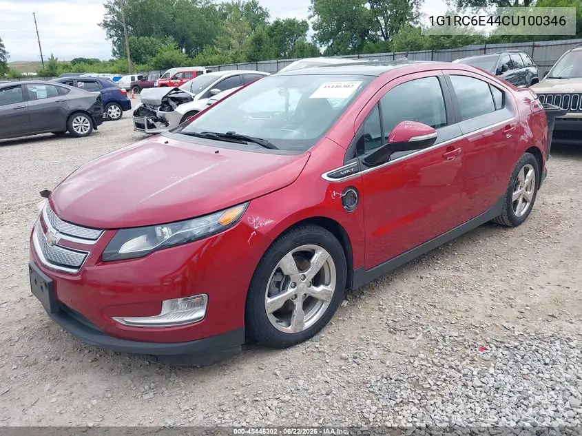 2012 Chevrolet Volt VIN: 1G1RC6E44CU100346 Lot: 45446302
