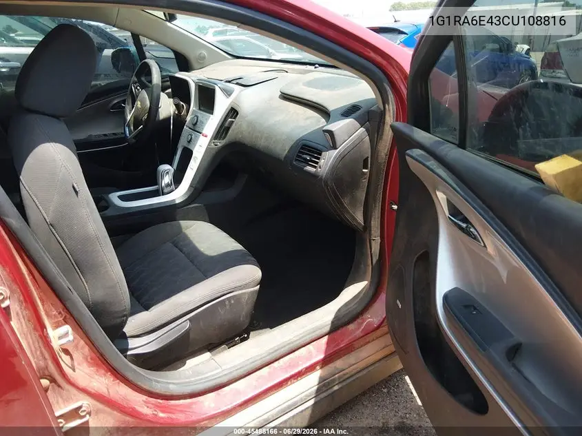 2012 Chevrolet Volt VIN: 1G1RA6E43CU108816 Lot: 45488166