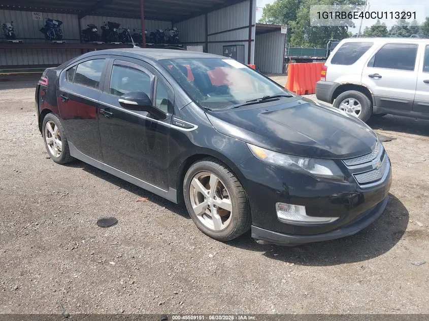 2012 Chevrolet Volt VIN: 1G1RB6E40CU113291 Lot: 45509151