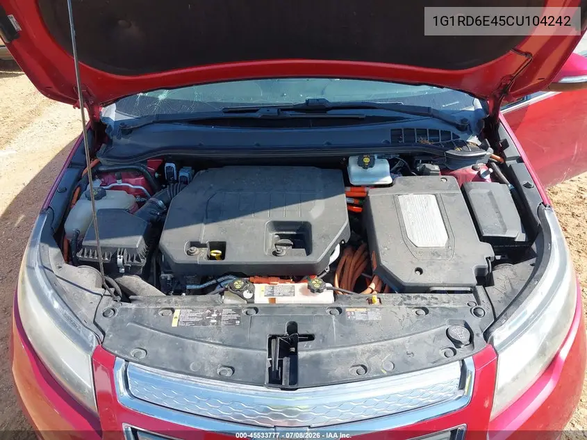 2012 Chevrolet Volt VIN: 1G1RD6E45CU104242 Lot: 45533777