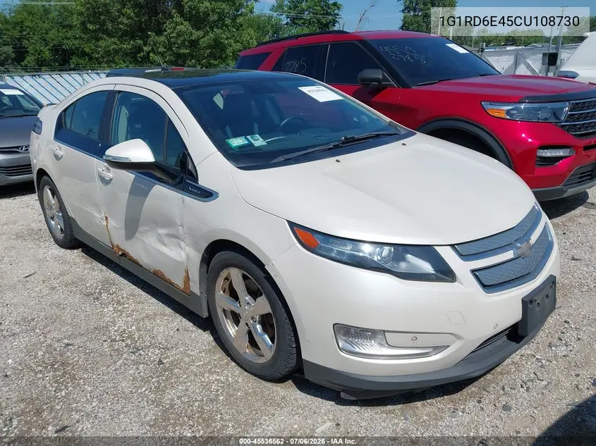 2012 Chevrolet Volt VIN: 1G1RD6E45CU108730 Lot: 45536562
