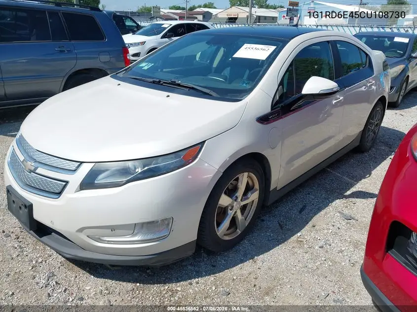 2012 Chevrolet Volt VIN: 1G1RD6E45CU108730 Lot: 45536562