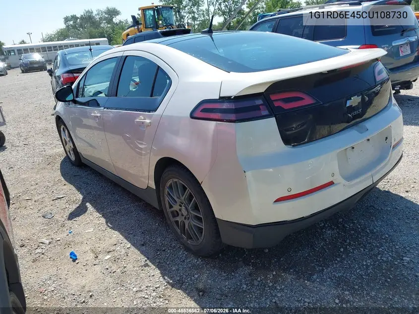 2012 Chevrolet Volt VIN: 1G1RD6E45CU108730 Lot: 45536562