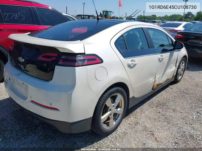 2012 Chevrolet Volt VIN: 1G1RD6E45CU108730 Lot: 45536562