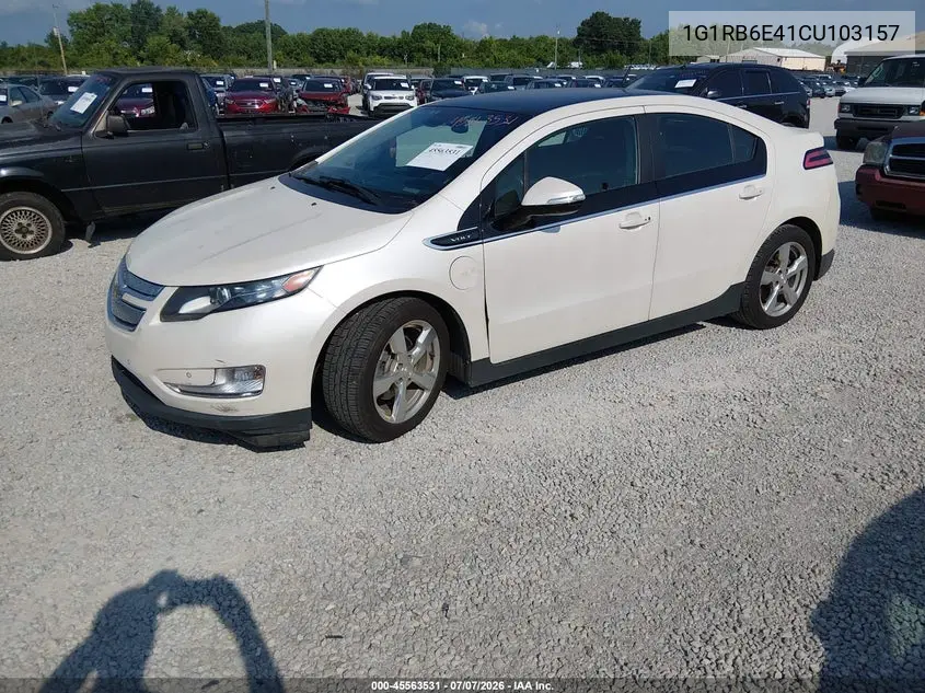 2012 Chevrolet Volt VIN: 1G1RB6E41CU103157 Lot: 45563531