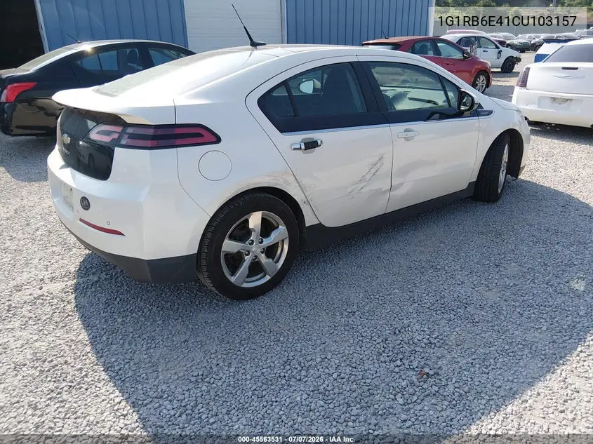 2012 Chevrolet Volt VIN: 1G1RB6E41CU103157 Lot: 45563531