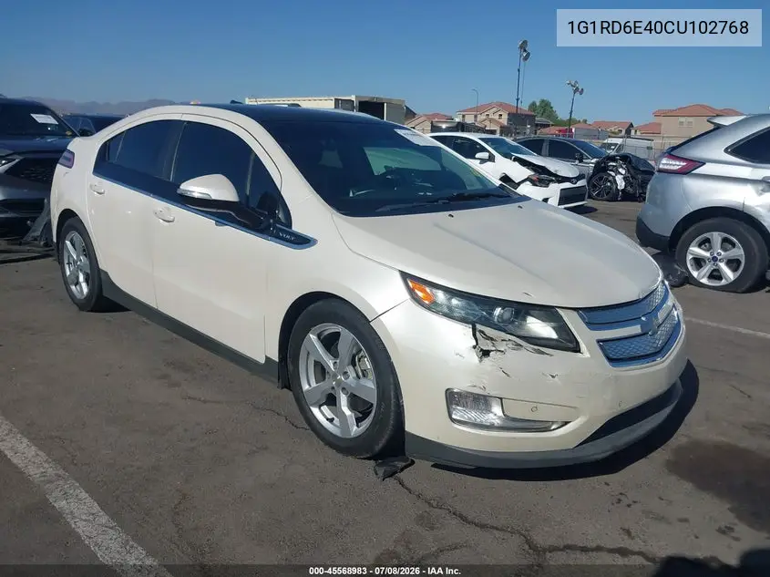 2012 Chevrolet Volt VIN: 1G1RD6E40CU102768 Lot: 45568983