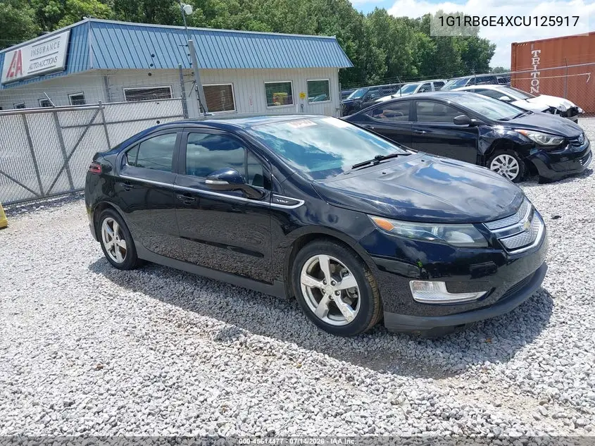 2012 Chevrolet Volt VIN: 1G1RB6E4XCU125917 Lot: 45614477