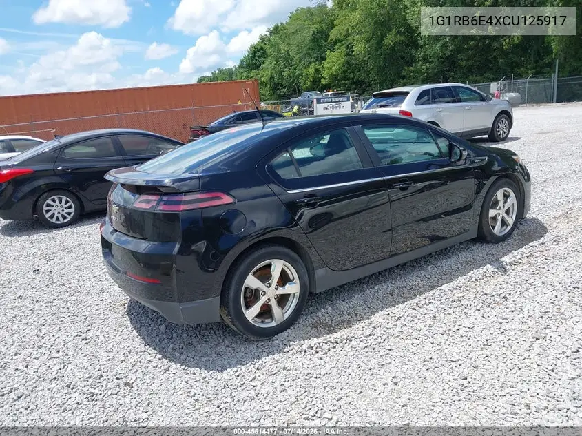 2012 Chevrolet Volt VIN: 1G1RB6E4XCU125917 Lot: 45614477