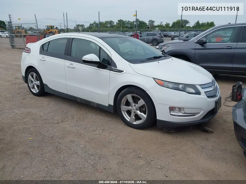 2012 Chevrolet Volt VIN: 1G1RA6E44CU111918 Lot: 45616046