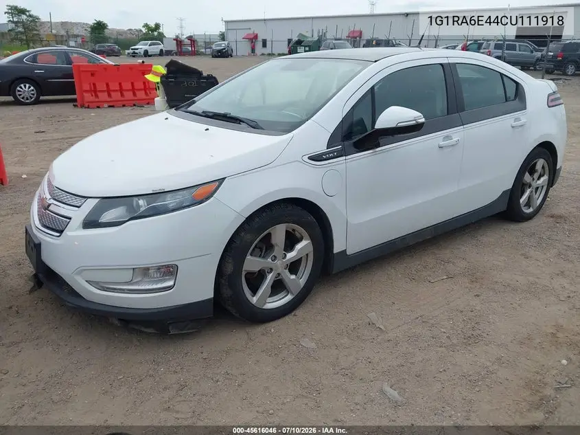 2012 Chevrolet Volt VIN: 1G1RA6E44CU111918 Lot: 45616046