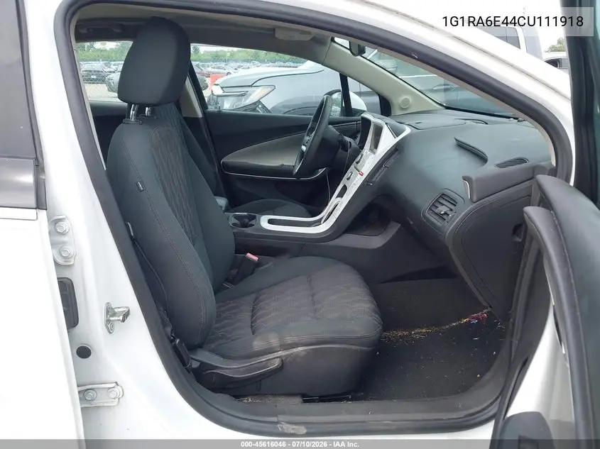 2012 Chevrolet Volt VIN: 1G1RA6E44CU111918 Lot: 45616046