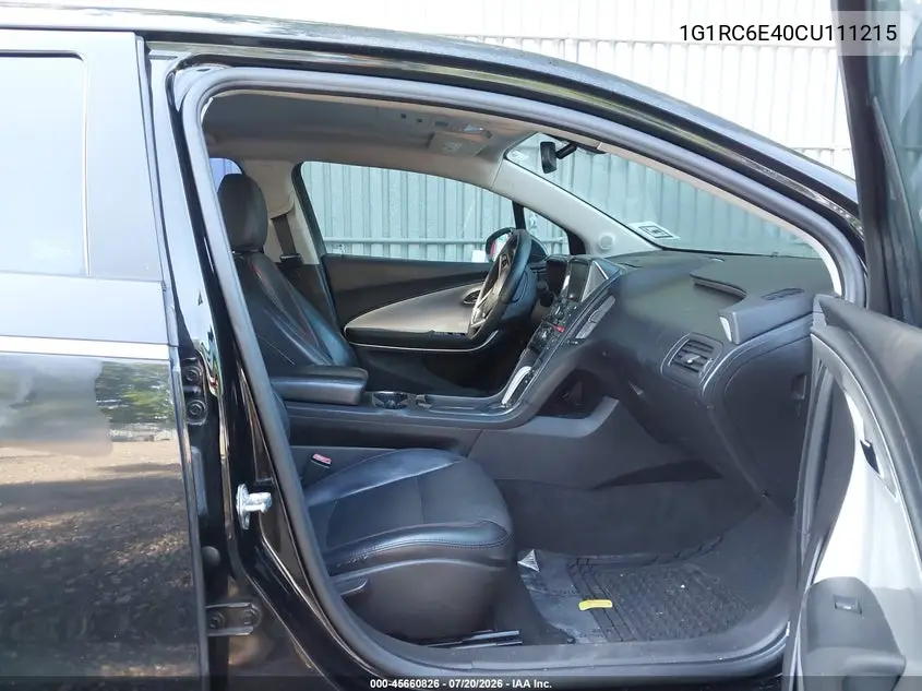 2012 Chevrolet Volt VIN: 1G1RC6E40CU111215 Lot: 45660826