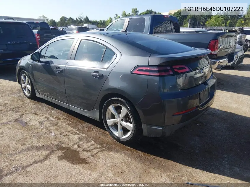 2013 Chevrolet Volt VIN: 1G1RH6E46DU107222 Lot: 45329955