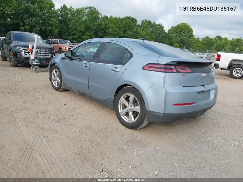 2013 Chevrolet Volt VIN: 1G1RB6E48DU135167 Lot: 45396472