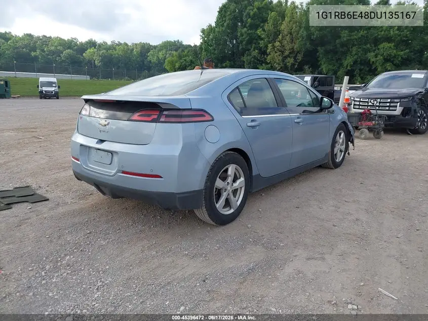 2013 Chevrolet Volt VIN: 1G1RB6E48DU135167 Lot: 45396472
