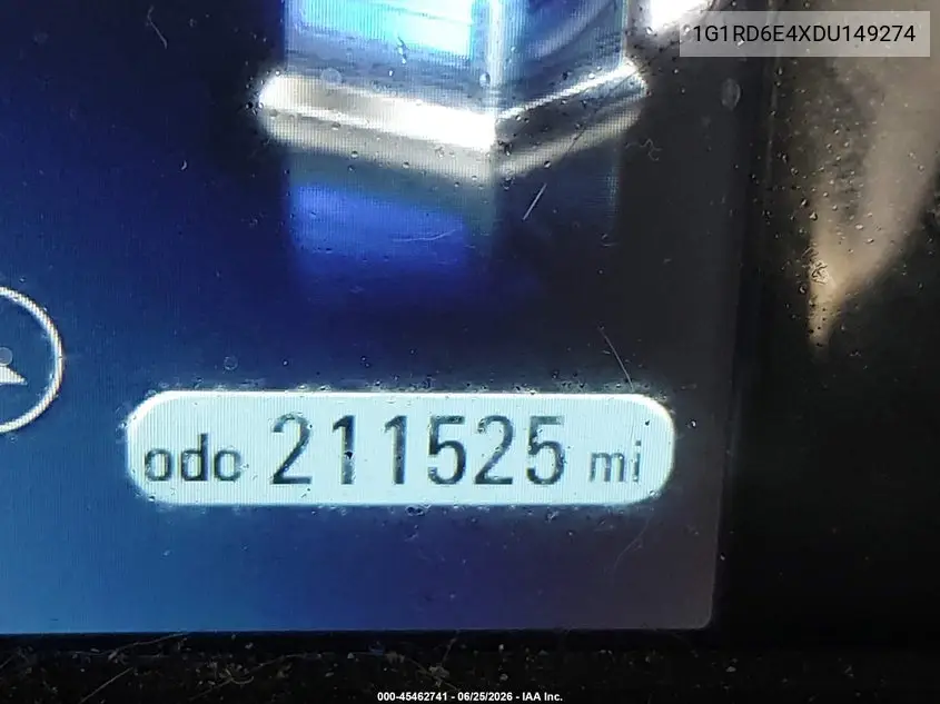 2013 Chevrolet Volt VIN: 1G1RD6E4XDU149274 Lot: 45462741
