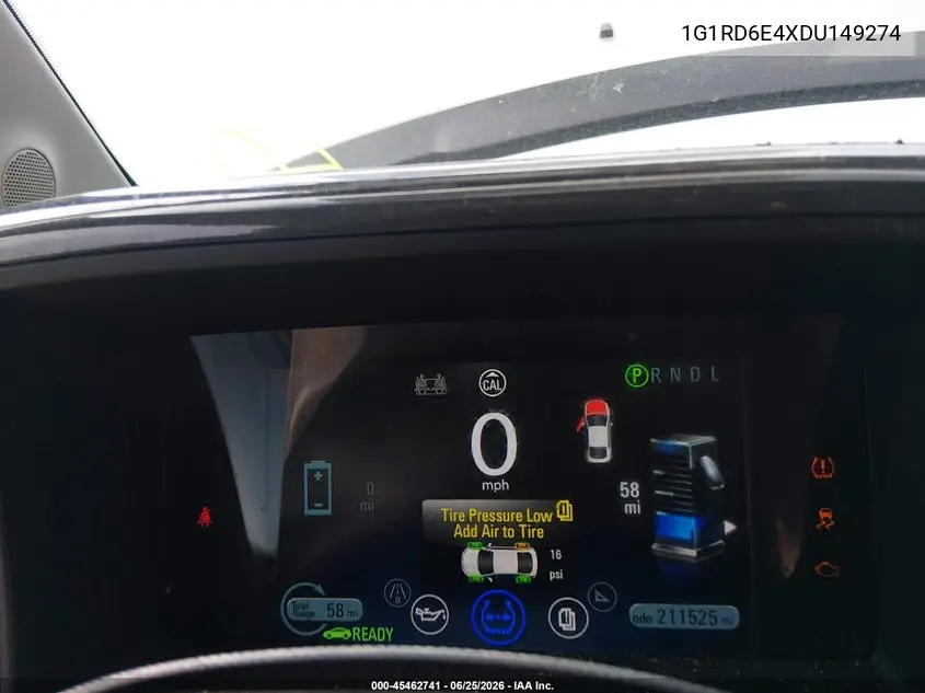 2013 Chevrolet Volt VIN: 1G1RD6E4XDU149274 Lot: 45462741