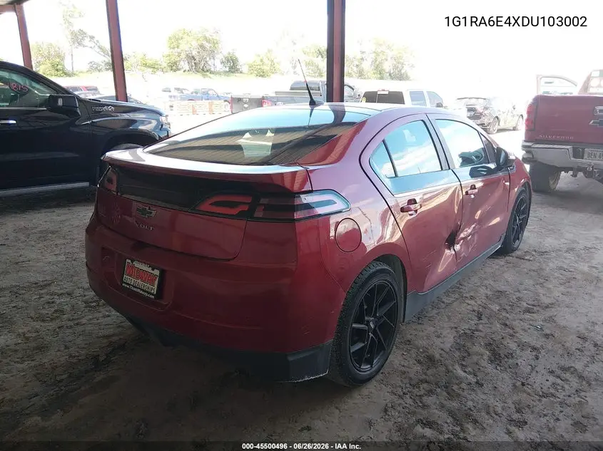 2013 Chevrolet Volt VIN: 1G1RA6E4XDU103002 Lot: 45500496