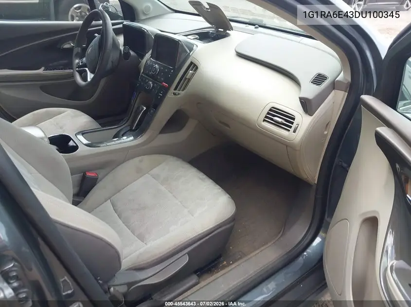 2013 Chevrolet Volt VIN: 1G1RA6E43DU100345 Lot: 45543643