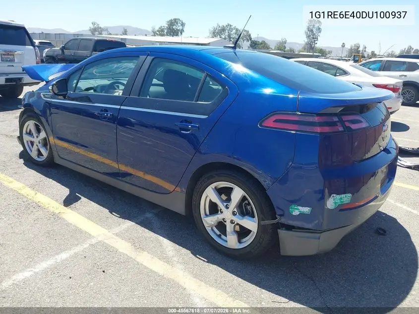 2013 Chevrolet Volt VIN: 1G1RE6E40DU100937 Lot: 45567618