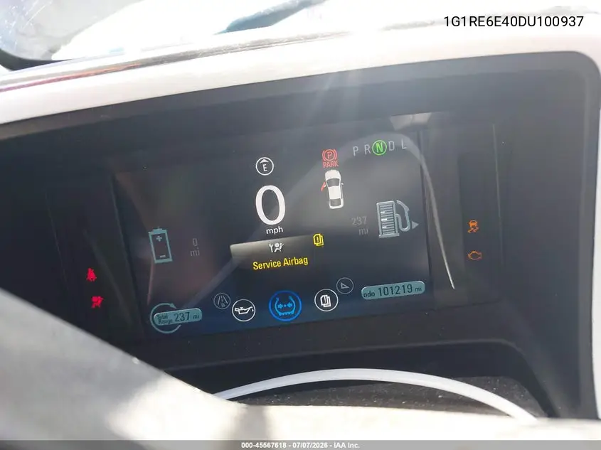 2013 Chevrolet Volt VIN: 1G1RE6E40DU100937 Lot: 45567618