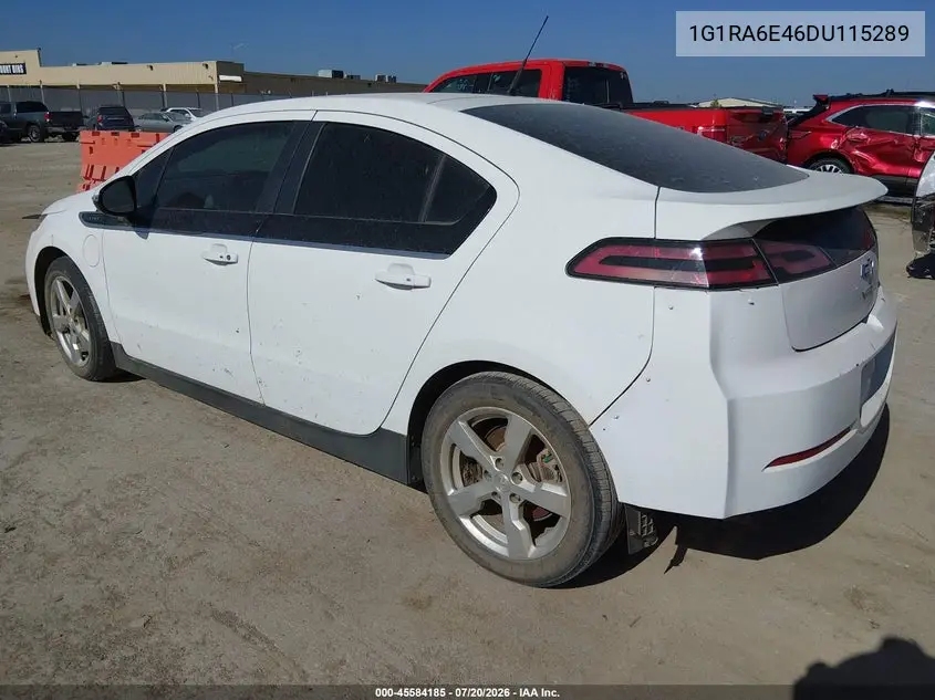 2013 Chevrolet Volt VIN: 1G1RA6E46DU115289 Lot: 45584185