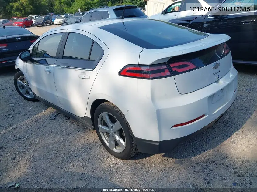 2013 Chevrolet Volt VIN: 1G1RA6E49DU112385 Lot: 45634334