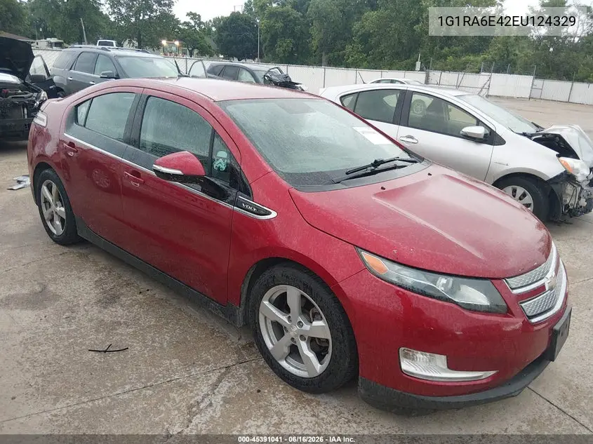2014 Chevrolet Volt VIN: 1G1RA6E42EU124329 Lot: 45391041