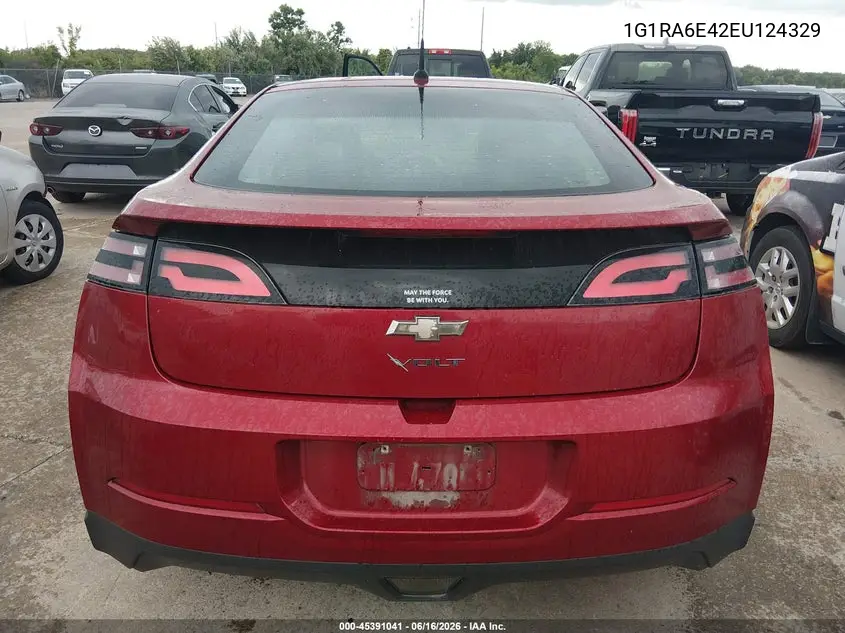2014 Chevrolet Volt VIN: 1G1RA6E42EU124329 Lot: 45391041