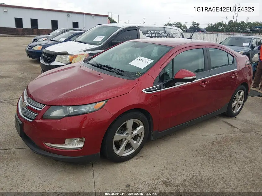 2014 Chevrolet Volt VIN: 1G1RA6E42EU124329 Lot: 45391041