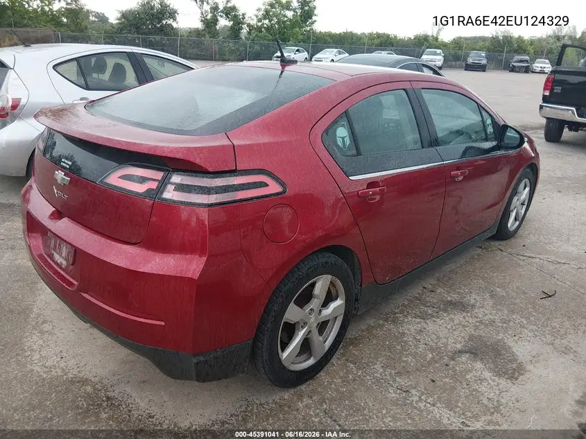 2014 Chevrolet Volt VIN: 1G1RA6E42EU124329 Lot: 45391041