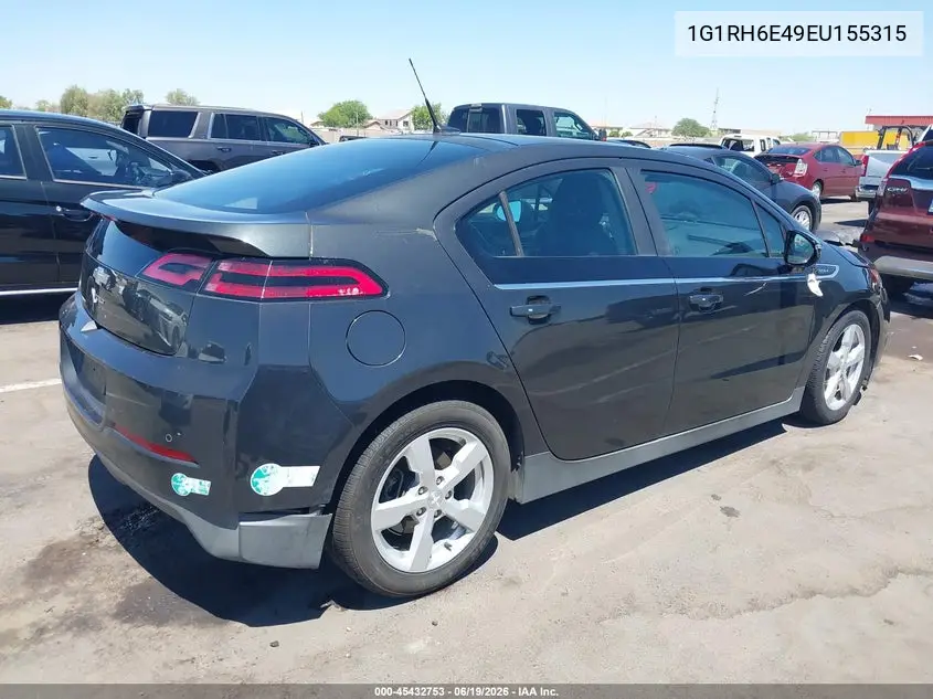2014 Chevrolet Volt VIN: 1G1RH6E49EU155315 Lot: 45432753