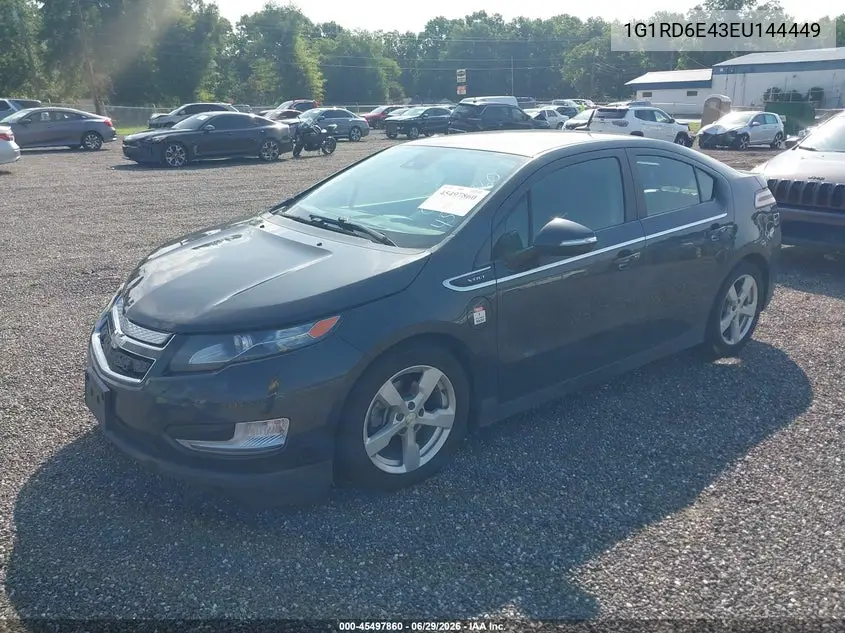 2014 Chevrolet Volt VIN: 1G1RD6E43EU144449 Lot: 45497860