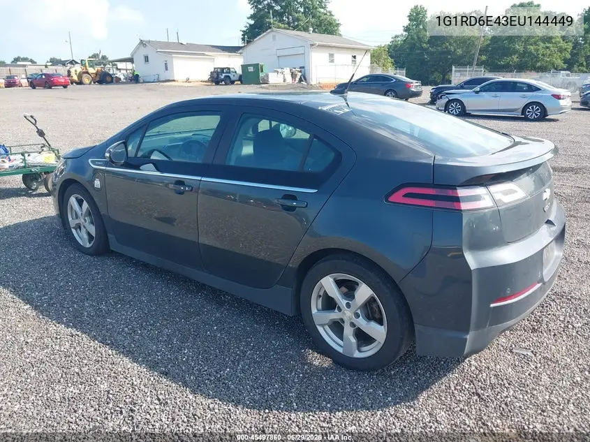 2014 Chevrolet Volt VIN: 1G1RD6E43EU144449 Lot: 45497860