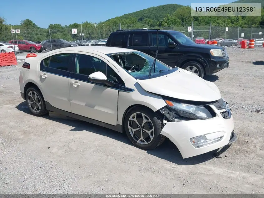 2014 Chevrolet Volt VIN: 1G1RC6E49EU123981 Lot: 45527332
