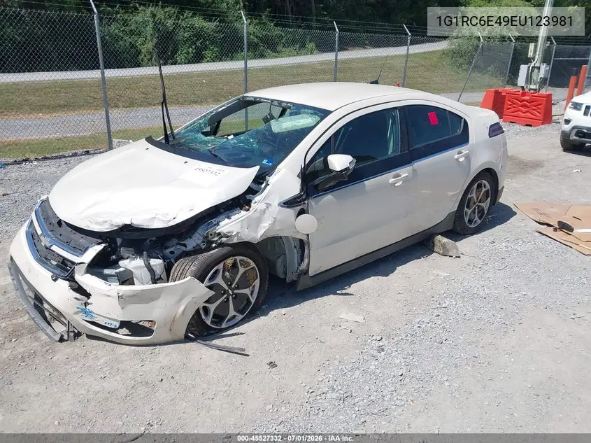 2014 Chevrolet Volt VIN: 1G1RC6E49EU123981 Lot: 45527332