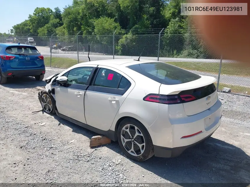 2014 Chevrolet Volt VIN: 1G1RC6E49EU123981 Lot: 45527332
