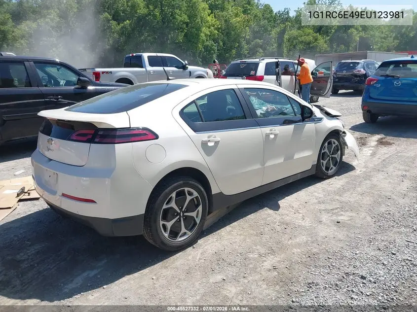 2014 Chevrolet Volt VIN: 1G1RC6E49EU123981 Lot: 45527332