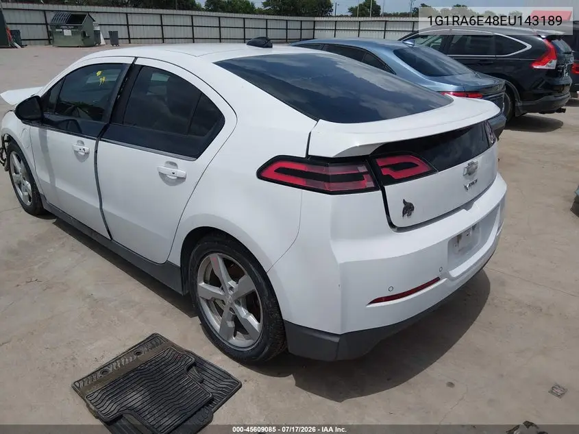 2014 Chevrolet Volt VIN: 1G1RA6E48EU143189 Lot: 45609085