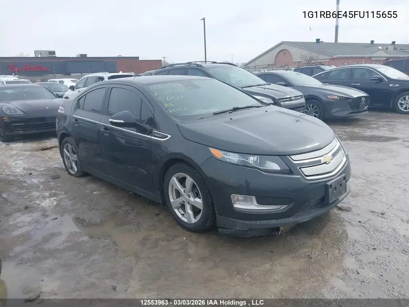 2015 Chevrolet Volt VIN: 1G1RB6E45FU115655 Lot: 12553963