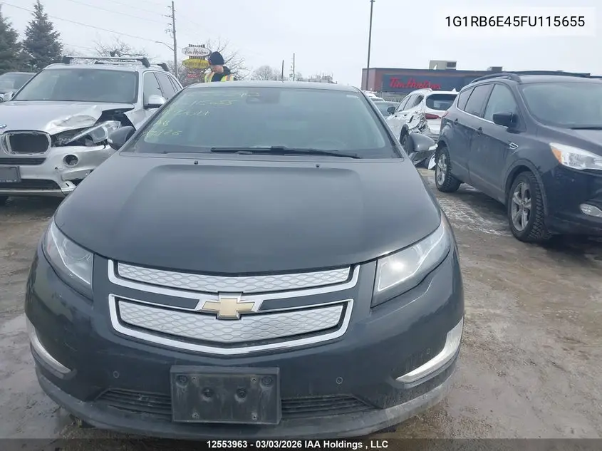 2015 Chevrolet Volt VIN: 1G1RB6E45FU115655 Lot: 12553963