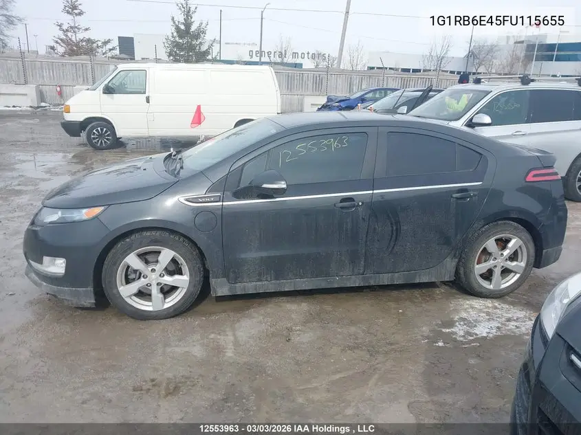 2015 Chevrolet Volt VIN: 1G1RB6E45FU115655 Lot: 12553963