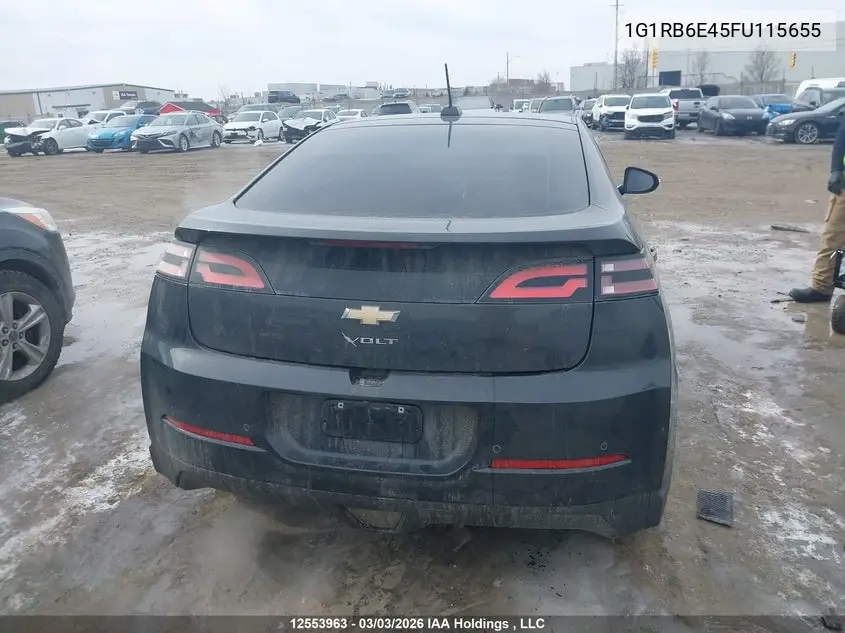 2015 Chevrolet Volt VIN: 1G1RB6E45FU115655 Lot: 12553963