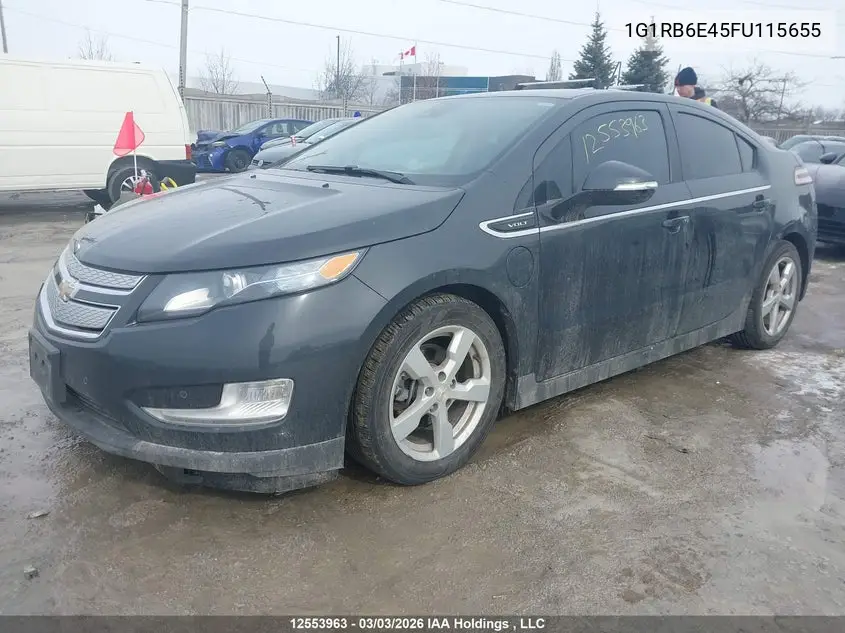 2015 Chevrolet Volt VIN: 1G1RB6E45FU115655 Lot: 12553963