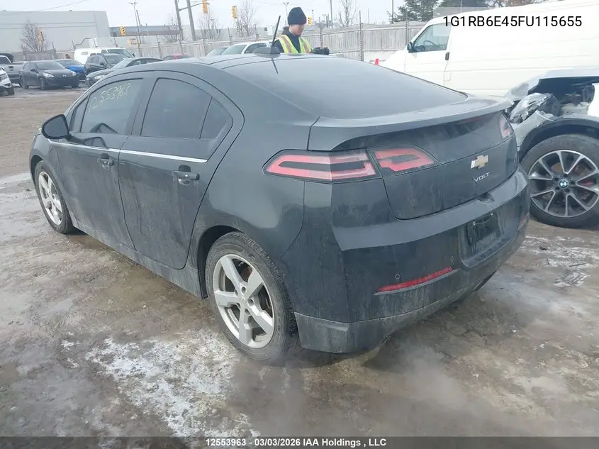 2015 Chevrolet Volt VIN: 1G1RB6E45FU115655 Lot: 12553963