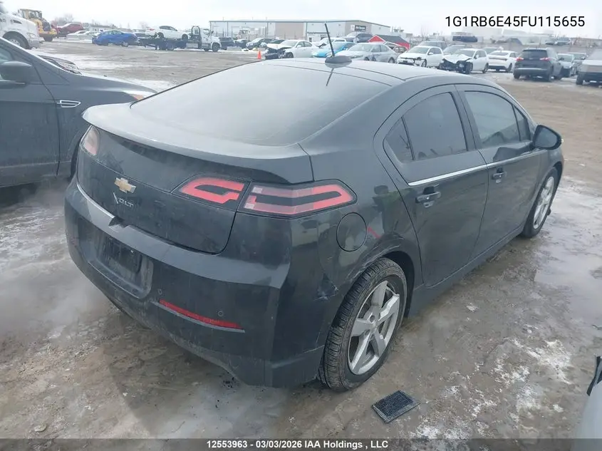 2015 Chevrolet Volt VIN: 1G1RB6E45FU115655 Lot: 12553963