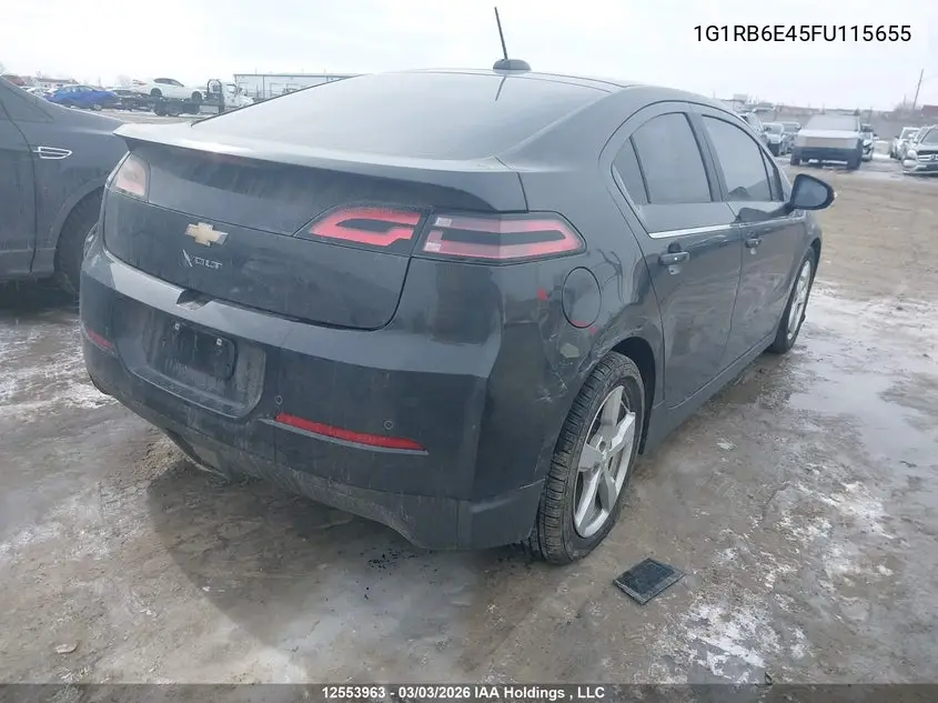 2015 Chevrolet Volt VIN: 1G1RB6E45FU115655 Lot: 12553963