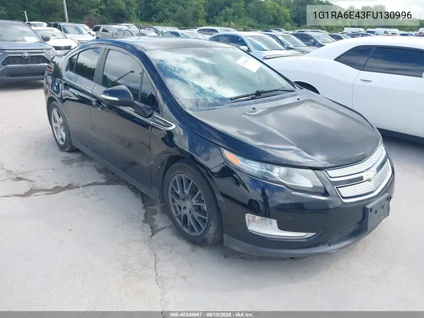2015 Chevrolet Volt VIN: 1G1RA6E43FU130996 Lot: 45348667