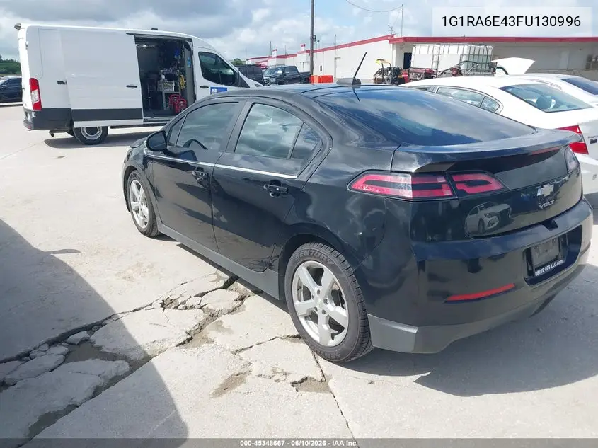 2015 Chevrolet Volt VIN: 1G1RA6E43FU130996 Lot: 45348667